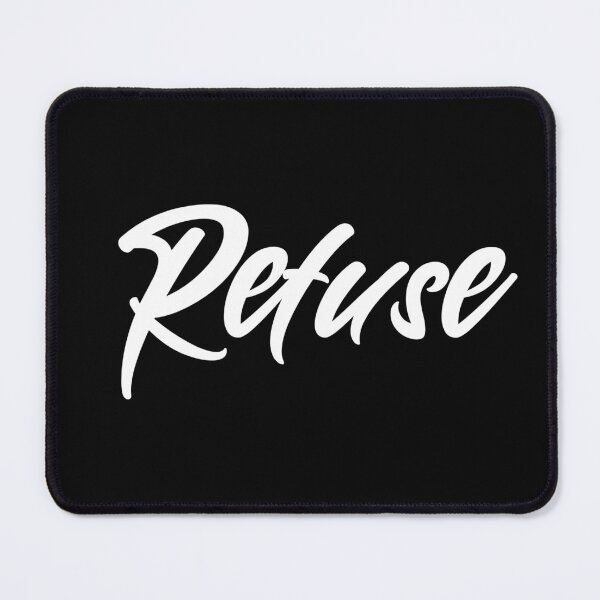 Item preview, Minimalist “Refuse” Typography Design – Bold Empowerment & Boundaries Aesthetic Graphic designed and sold by onlin3boutiqu3.