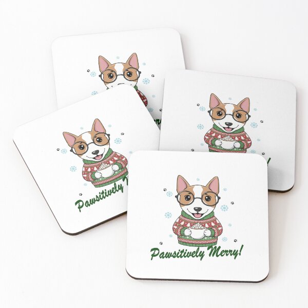 Item preview, Pawsitively Merry Bull Terrier in Christmas Sweater with Hot Cocoa | Dog Lovers designed and sold by The Real Life Symphony.