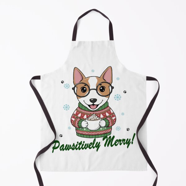 Item preview, Pawsitively Merry Bull Terrier in Christmas Sweater with Hot Cocoa | Dog Lovers designed and sold by The Real Life Symphony.