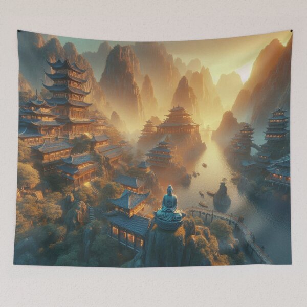 Item preview, The Eternal Light of the Golden Valley designed and sold by calmgarden.