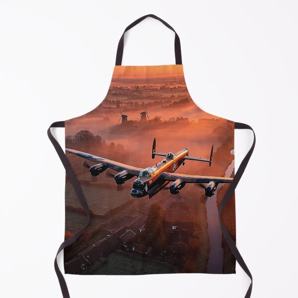 Item preview, Historic Lancaster Crossing Over the Rivers of Holland Over Still Fields designed and sold by Skyframe Aviation.