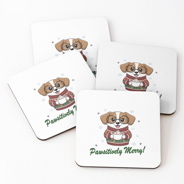 Item preview, Pawsitively Merry Dorgi in Christmas Sweater with Hot Cocoa | Dog Lovers designed and sold by The Real Life Symphony.