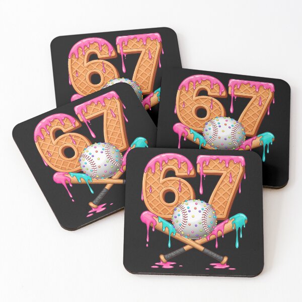 Item preview, Funny Six Humor Seven Ice Cream Quote Vintage Baseball Drip designed and sold by Aaronogagne.