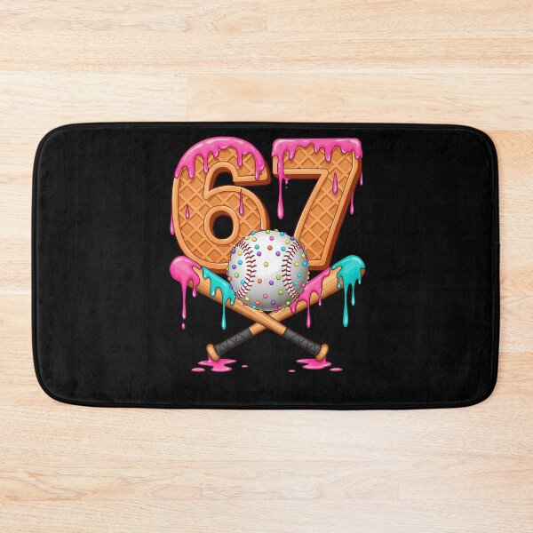 Item preview, Funny Six Humor Seven Ice Cream Quote Vintage Baseball Drip designed and sold by Aaronogagne.