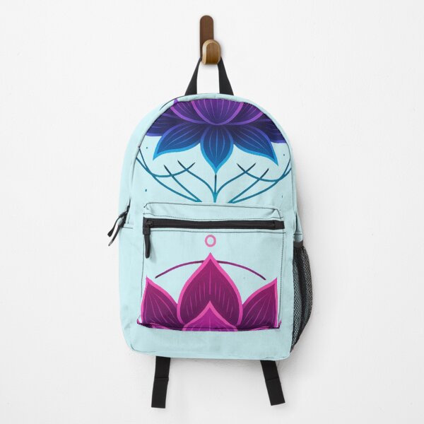 Item preview, Lotus of Inner Calm – Neon Spiritual Lotus Mandala Art designed and sold by Dezpro.