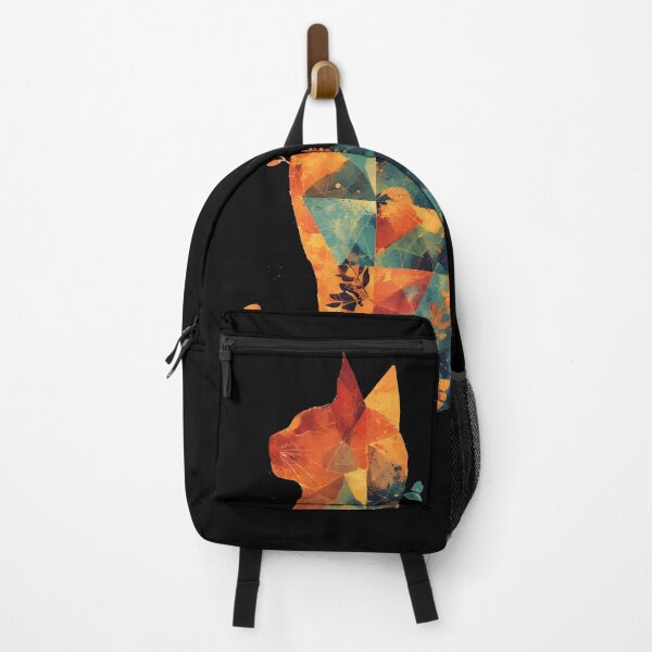 Item preview, Cat Silhouette With Abstract Colors designed and sold by LunarFLUX.