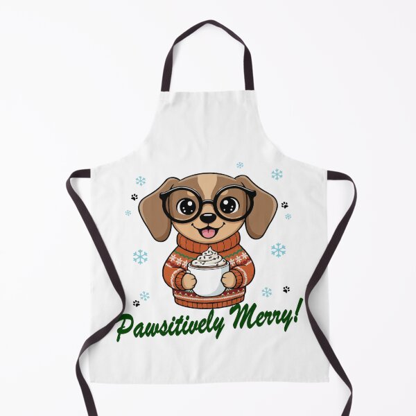 Item preview, Pawsitively Merry Chiweenie in Christmas Sweater with Hot Cocoa | Dog Lovers designed and sold by The Real Life Symphony.
