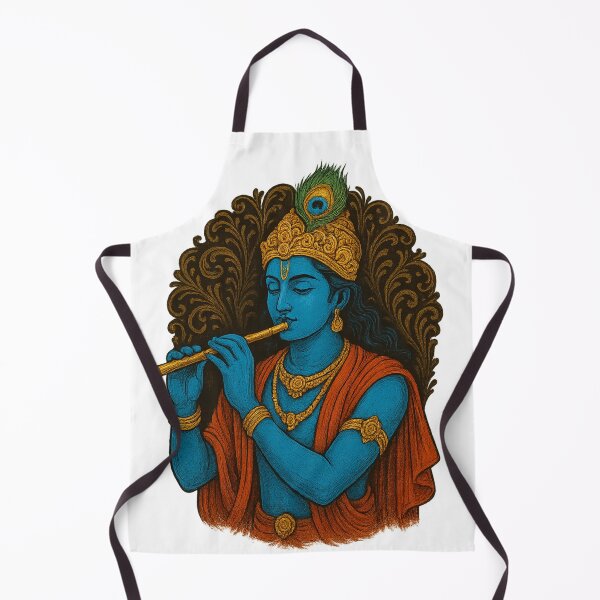 Item preview, Divine Krishna Playing the Flute designed and sold by HiteshArt111.