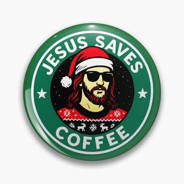 Item preview, Jesus Saves Coffee Christmas Hat designed and sold by plushism.