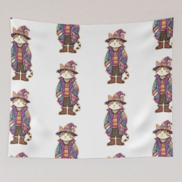 Item preview, Surreal Psychedelic Cat designed and sold by bapupa.