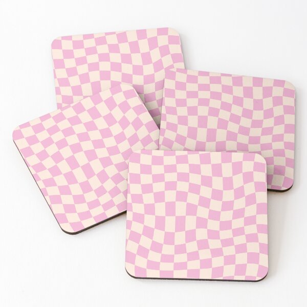 Item preview, Pink Pastel Twisted Warped Checkerboard designed and sold by enricadenicola.