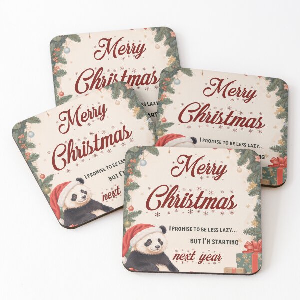 Item preview, Lazy Panda: Merry Christmas and Happy New Year! designed and sold by store52.