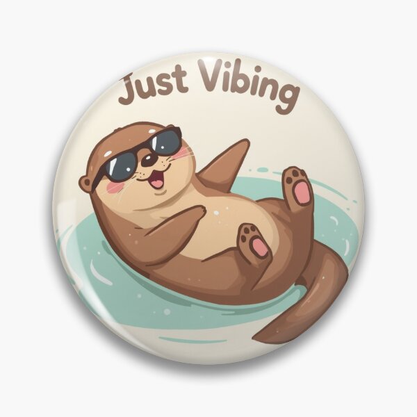 Item preview, OTTER – “Just Vibing” designed and sold by The-Dreamy-Zoo.