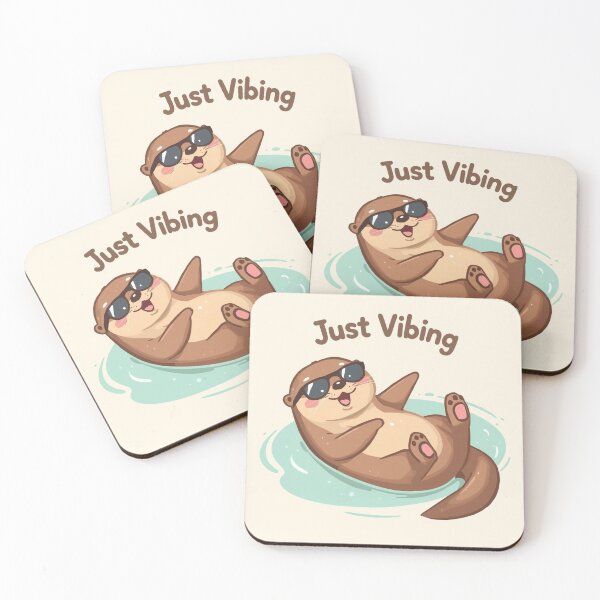 Item preview, OTTER – “Just Vibing” designed and sold by The-Dreamy-Zoo.