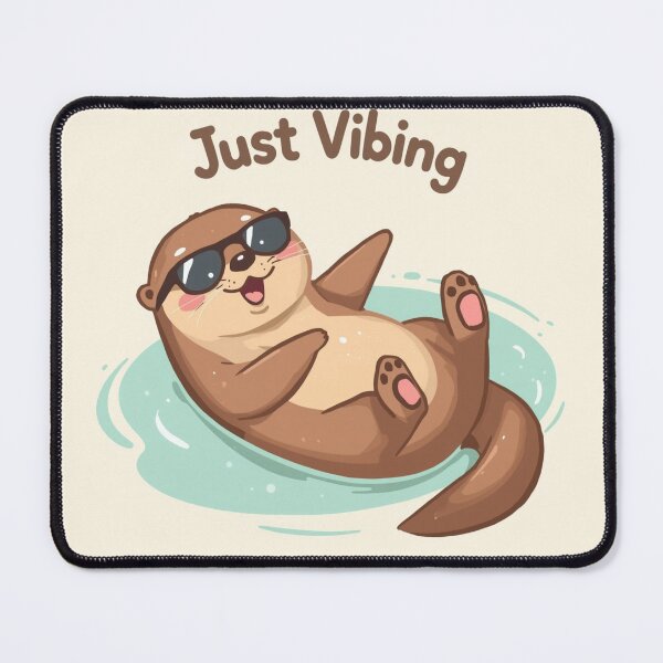 Item preview, OTTER – “Just Vibing” designed and sold by The-Dreamy-Zoo.