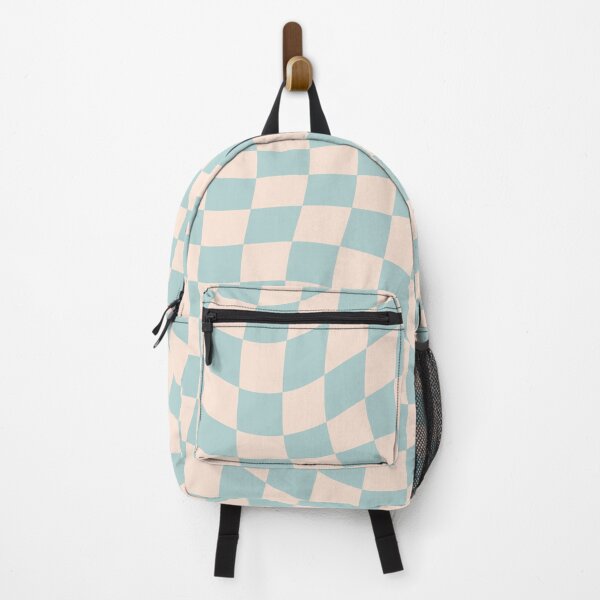 Item preview, Light Pastel Blue Warped Liquid Checkerboard designed and sold by enricadenicola.