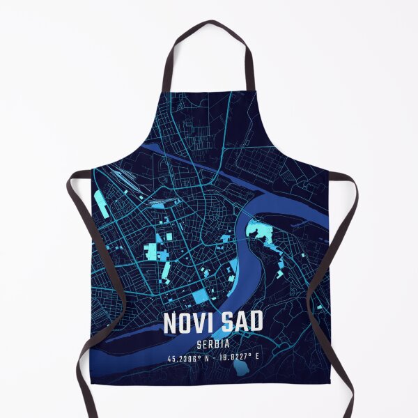 Item preview, Novi Sad Midnight City Map designed and sold by HomeLivingCo.