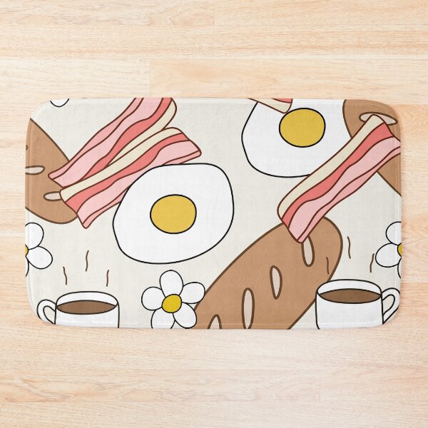 Item preview, Breakfast Food with Bacon, Eggs, Coffee, and Bread designed and sold by Chercheryellow.