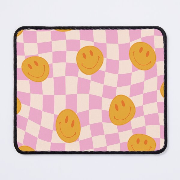 Item preview, Funky Groovy Smiley Faces on Twisted Checkered Background designed and sold by enricadenicola.