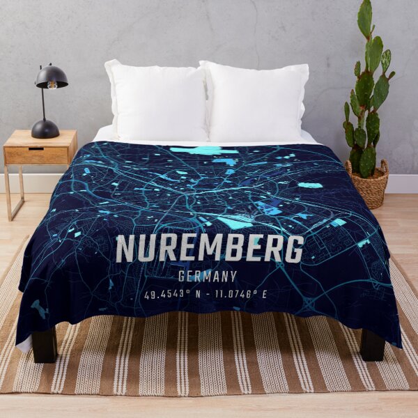 Item preview, Nuremberg Midnight City Map designed and sold by HomeLivingCo.