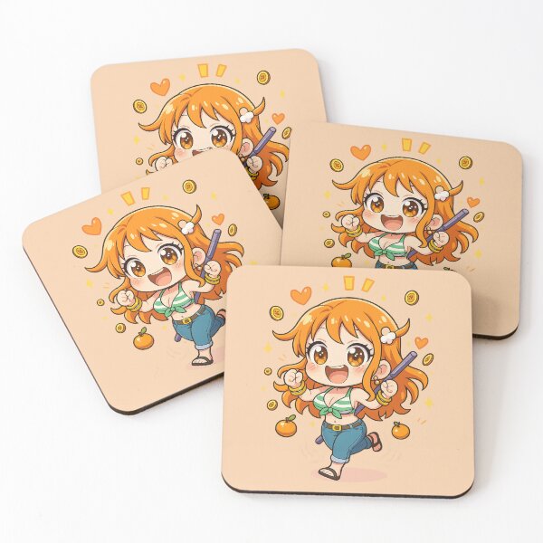 Item preview, Cute Chibi Orange Navigator Aesthetic – Adorable Treasure-Loving Anime Girl Design designed and sold by AnimeFlash_0.