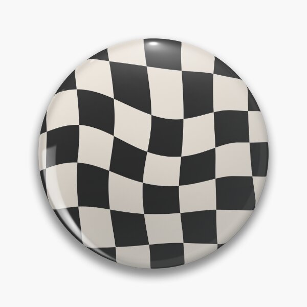 Item preview, Black and White Warped Checkered Pattern Checkerboard designed and sold by enricadenicola.