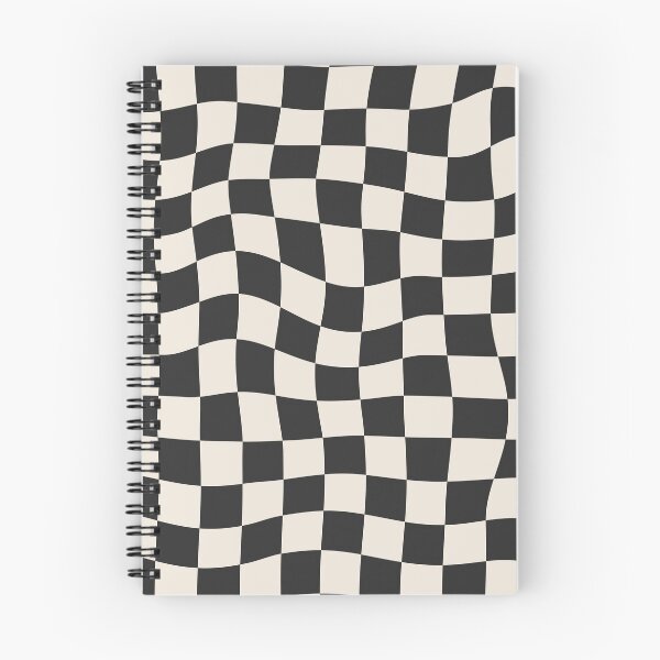 Item preview, Black and White Warped Checkered Pattern Checkerboard designed and sold by enricadenicola.