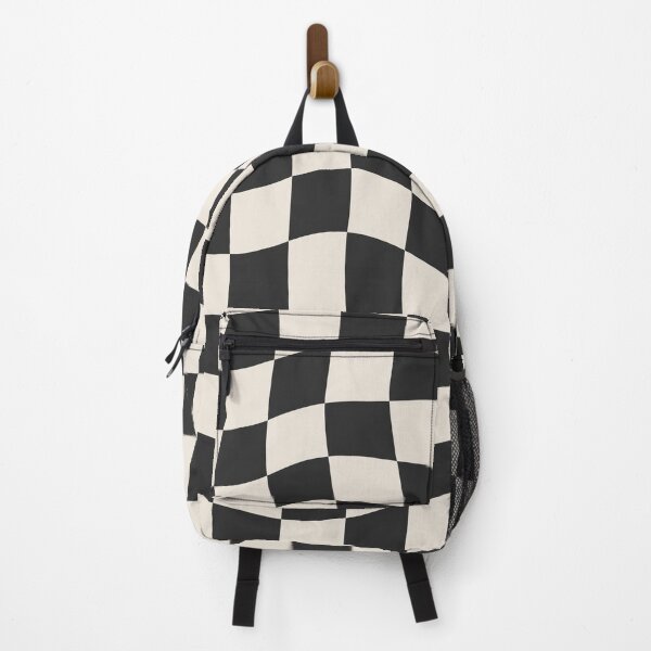 Item preview, Black and White Warped Checkered Pattern Checkerboard designed and sold by enricadenicola.