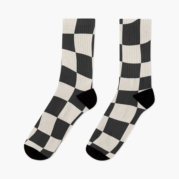 Item preview, Black and White Warped Checkered Pattern Checkerboard designed and sold by enricadenicola.