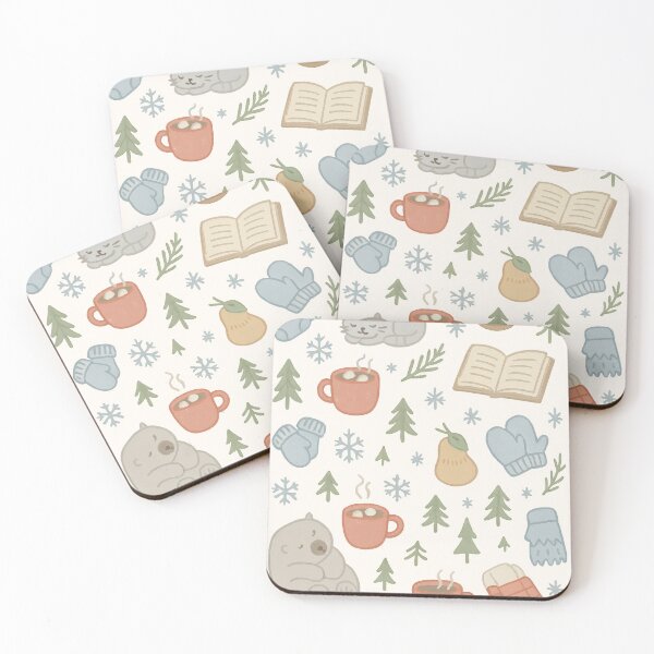 Item preview, Cozy Winter Doodles Seamless Pattern designed and sold by Ombrya.