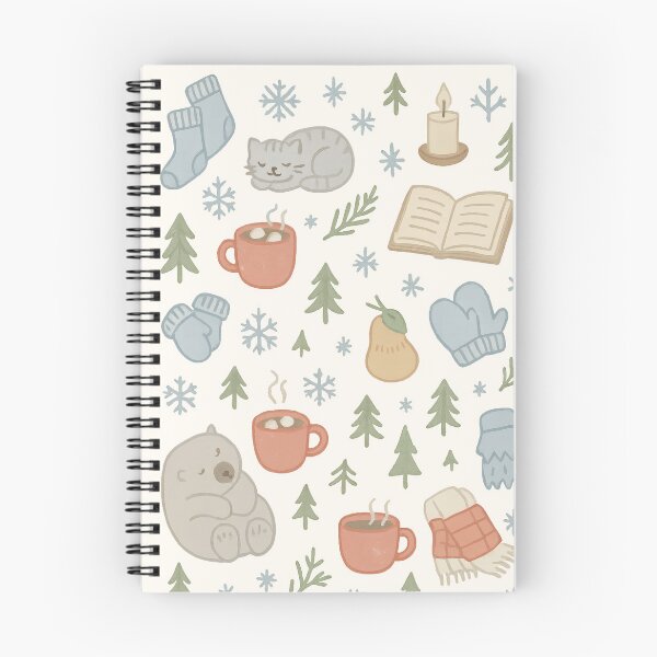 Item preview, Cozy Winter Doodles Seamless Pattern designed and sold by Ombrya.