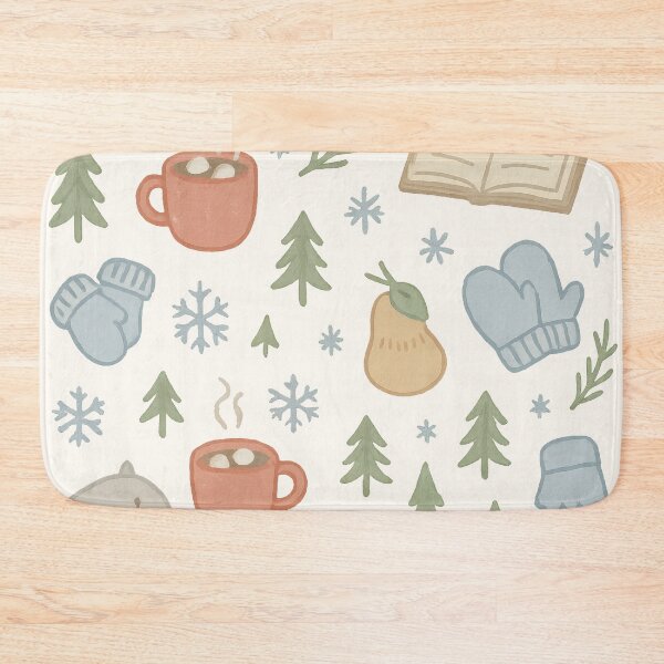 Item preview, Cozy Winter Doodles Seamless Pattern designed and sold by Ombrya.