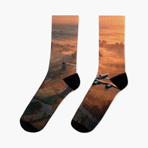 Item preview, RAF Lancaster Approaching the Rivers of Holland at Dawn designed and sold by Skyframe Aviation.