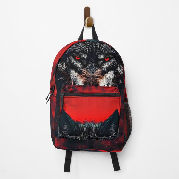 Item preview, Demon Wolf Ascendant – Red Ritual Illustration designed and sold by Neer arts.