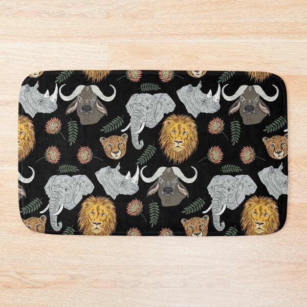 Item preview, The Big Five Safari Animals Protea Edition designed and sold by SpiritedArtwork.