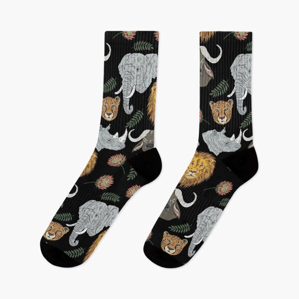 Item preview, The Big Five Safari Animals Protea Edition designed and sold by SpiritedArtwork.