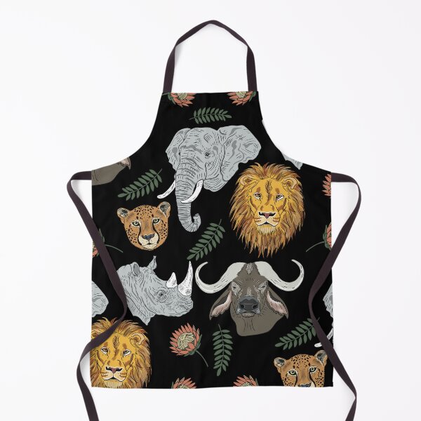 Item preview, The Big Five Safari Animals Protea Edition designed and sold by SpiritedArtwork.