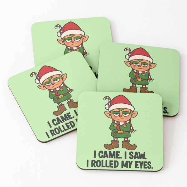 Item preview, I Came I saw I rolled My Eyes - Sarcastic Christmas Elf designed and sold by Vicky021.