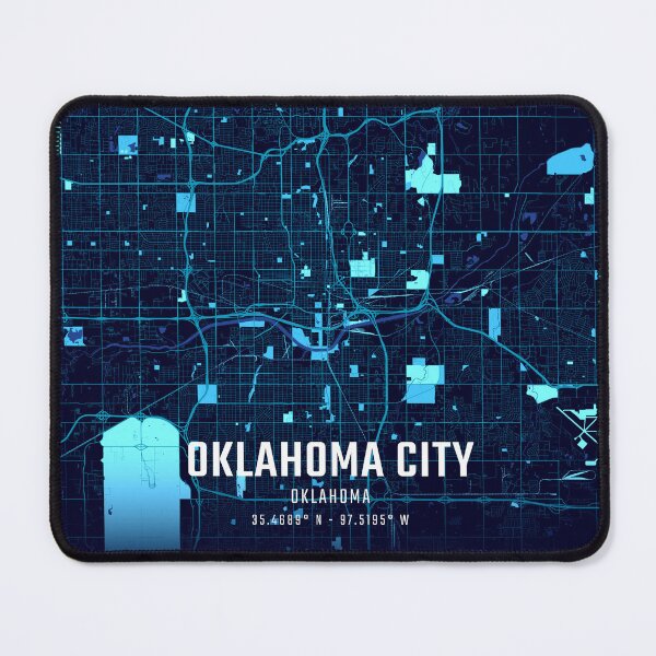 Item preview, Oklahoma City Midnight City Map designed and sold by HomeLivingCo.