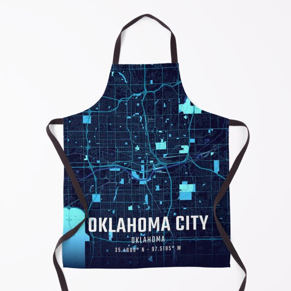 Item preview, Oklahoma City Midnight City Map designed and sold by HomeLivingCo.