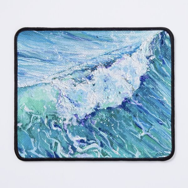 Item preview, Ocean Wave Energy – Abstract Seascape Painting designed and sold by valyaart.