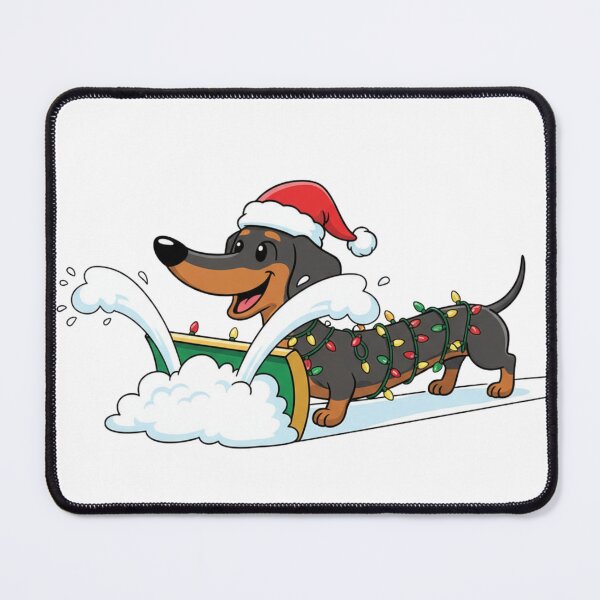 Item preview, Dachshund Snowplow Service – Funny Christmas Dachshund Design designed and sold by LaurannaDesign.