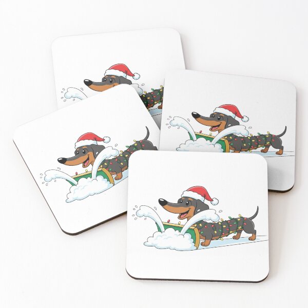 Item preview, Dachshund Snowplow Service – Funny Christmas Dachshund Design designed and sold by LaurannaDesign.