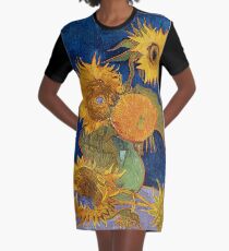Vestido camiseta HD Sunflowers (segunda versión número II de su serie de girasoles), de Vincent van Gogh ALTA DEFINICIÓN