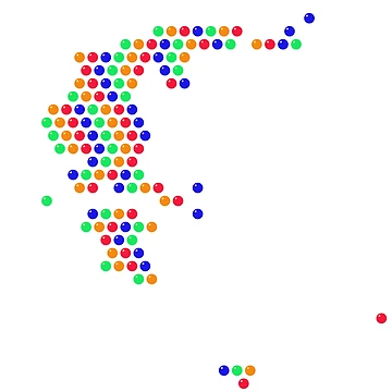 Artwork thumbnail, Multicolored Rhinestone Greece by TheIconSmith