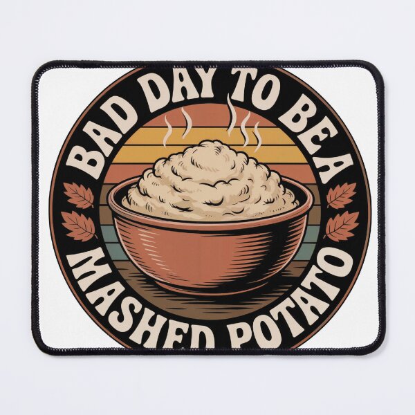Item preview, Retro Mashed Potato Badge – Vintage Thanksgiving Humor designed and sold by WSPrintCrafter.