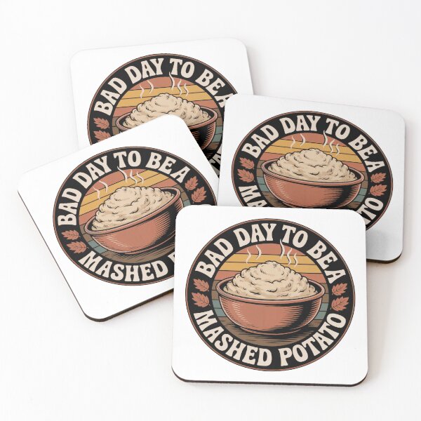 Item preview, Retro Mashed Potato Badge – Vintage Thanksgiving Humor designed and sold by WSPrintCrafter.