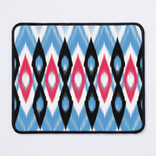 Item preview, Seamless Ikat Pattern Concept blue, black and red color designed and sold by ChaReePat.