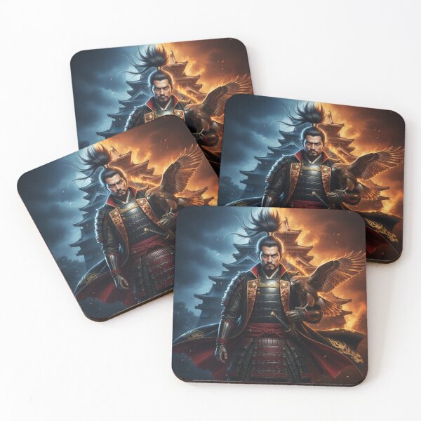 Item preview, 織田信長 ― 焔と影を統べる覇の心 | Japanese Warlord Art / Oda Nobunaga — A Falcon Born of Fire and Night designed and sold by Mori-no-Akari.