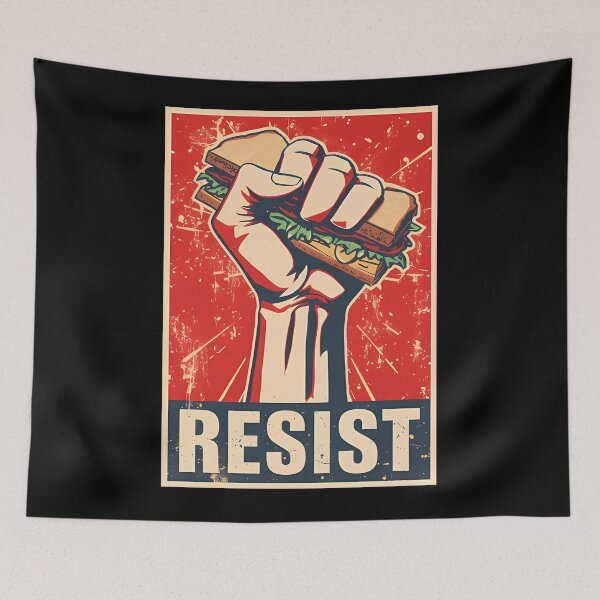 Item preview, Meme de humor político de un tipo estadounidense: Sándwich de resistencia de Washington D.C. designed and sold by VictoriaVilleno.